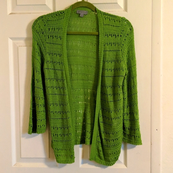 2/$10 Joseph A open knit cardigan - Picture 1 of 4